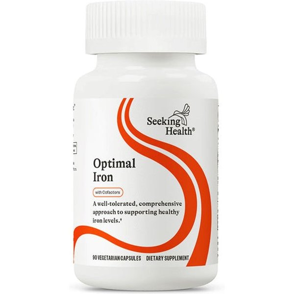 Optimal Iron 90 capsules to support metabolism- Seeking Health®