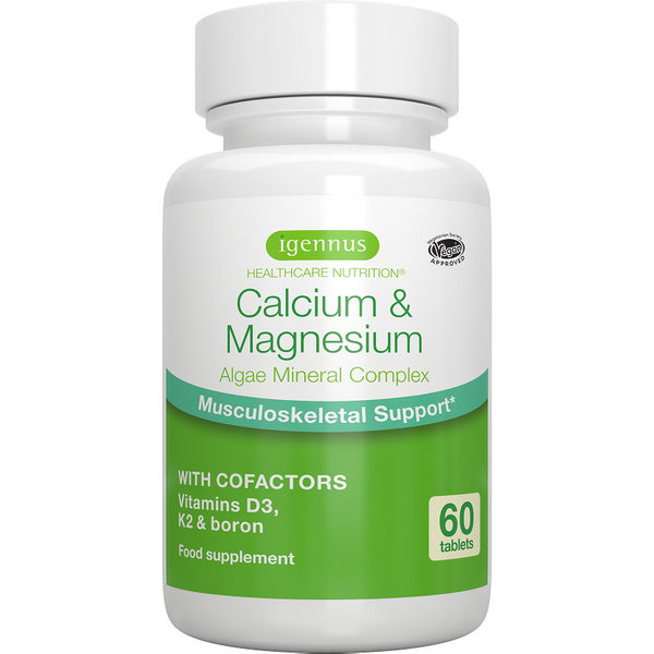 Calcium & Magnesium, Musculoskeletal Support - 60 Tablets - Igennus