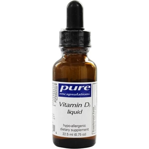 Vitamin D3 Liquid, 1000IU, 22.5 ml - Pure Encapsulations