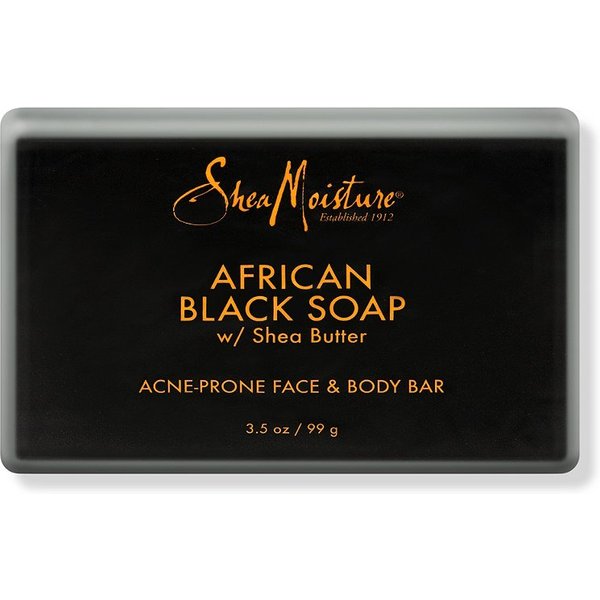 African Black Bar Soap with Shea Butter, 99 g - SheaMoisture