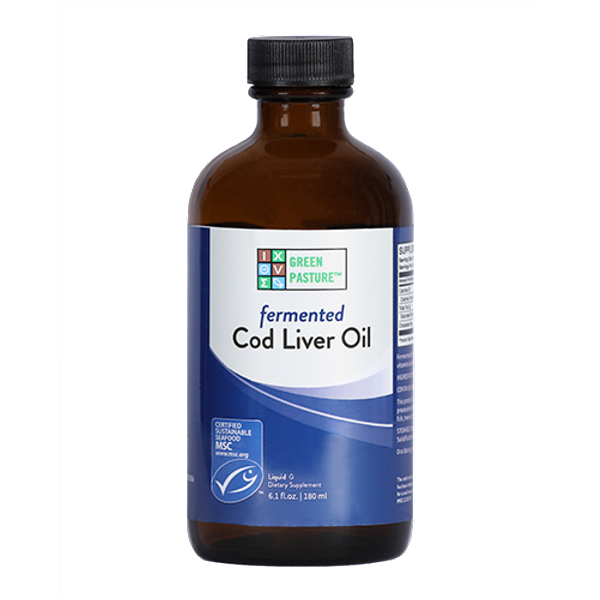 Cod Liver Oil 180ml liquid with raw fermented cod liver oil – GREEN PASTURE™