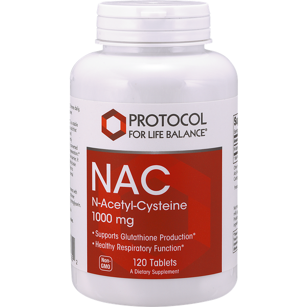 NAC 1,000mg 120 tablets - Protocol For Life Balance