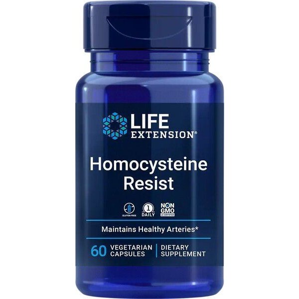 Homocysteine Resist 60 capsules with Vitamins B6, B12 and folate - LIFE EXTENSION®