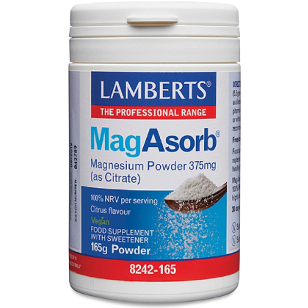 MagAsorb® 165g powder to support healthy bones and muscles - LAMBERTS®
