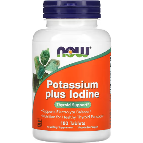 Potassium plus Iodine 180 tablets - now®