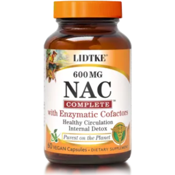 NAC Complete™ 60 capsules with enzymatic cofactors – LIDTKE®