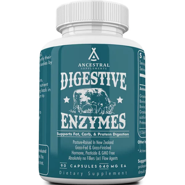 Digestive Enzymes 90 capsules with animal based enzyme blend - ANCESTRAL SUPPLEMENTS®