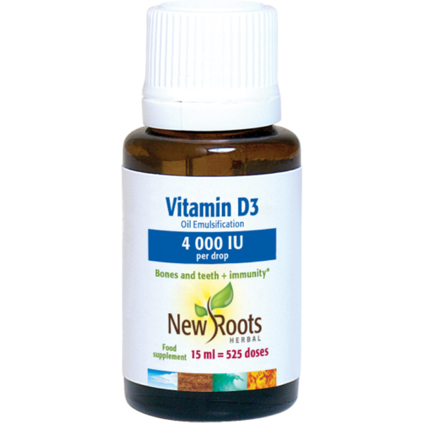 Vitamin D3 4.000 IU liquid - 15ml - New Roots Herbal