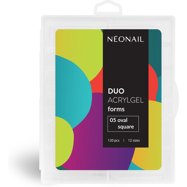 Formy Duo AcrylGel - 05 oval square / Duo AcrylGel forms - 05 oval square