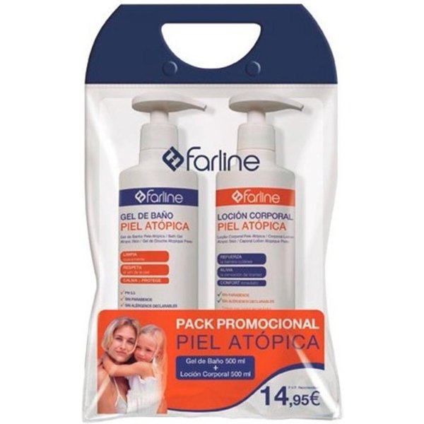 Pack Farline Piel AtóPica Gel De BañO 500 Ml + LocióN Corporal 500 Ml-image