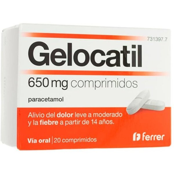 Gelocatil 650 Mg 20 Comprimidos-image