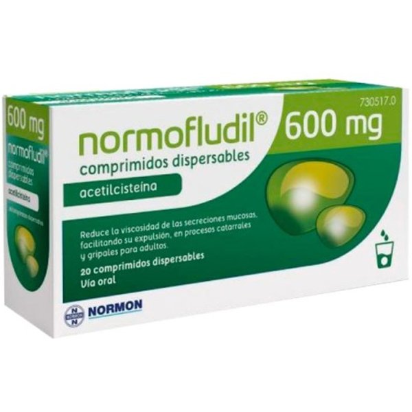 Normofludil Forte 600 Mg 20 Comprimidos Dispersables-image