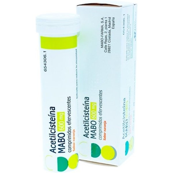 AcetilcisteíNa Mabo 600 Mg, 20 Comprimidos Efervescentes-image