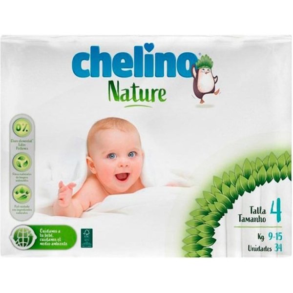 Chelino Nature Infantil PañAl T4 9-15Kg 34 Unidades-image