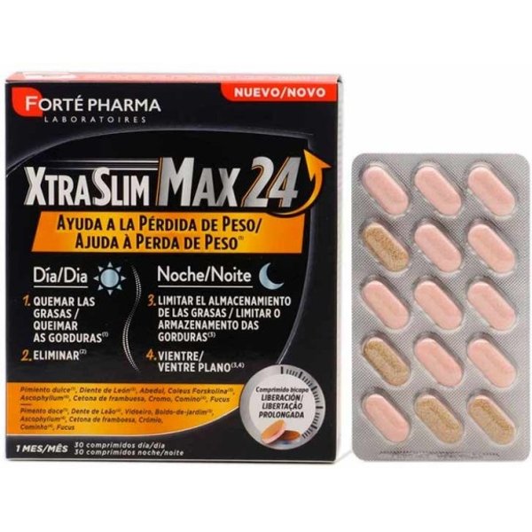 Xtraslim Max 24, 30 Comprimidos DíA + 30 Comprimidos Noche-image