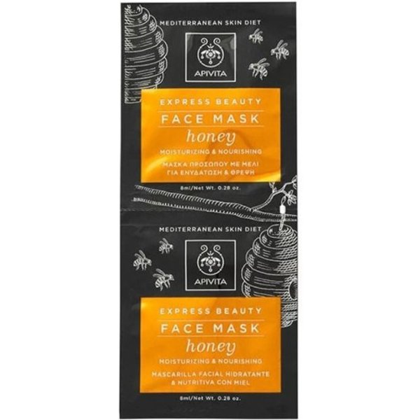 Apivita Mascarilla Facial Miel Hidratante Nutritiva 2X8 Ml-image