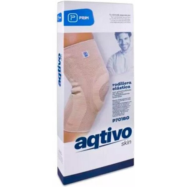 Prim Rodillera Aqtivo Skin EláStica Con Almohadillado Y Estabilizadores Laterales Talla M-image