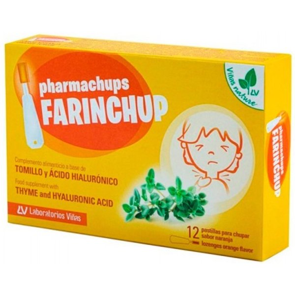 Pharmachups Farinchup 12 Pastillas Para Chupar Sabor Naranja-image