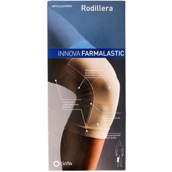 Farmalastic Rodillera Cerrada Compression Tech Talla M - Beige-image