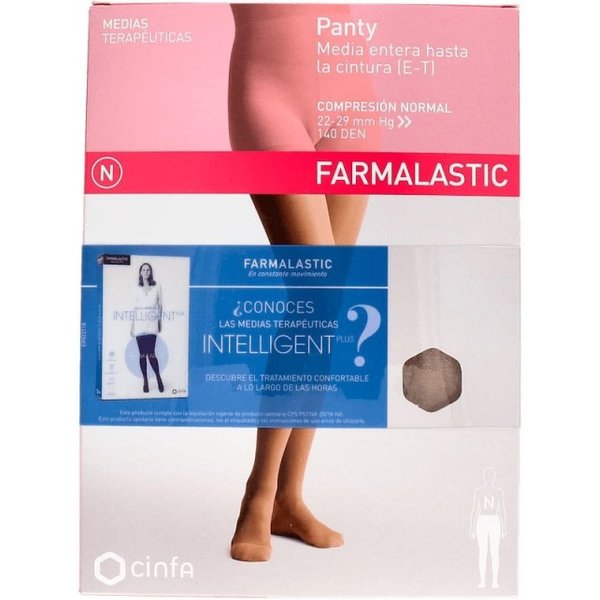 Farmalastic Panty CompresióN Normal Talla Reina Color Beige 1 Ud-image