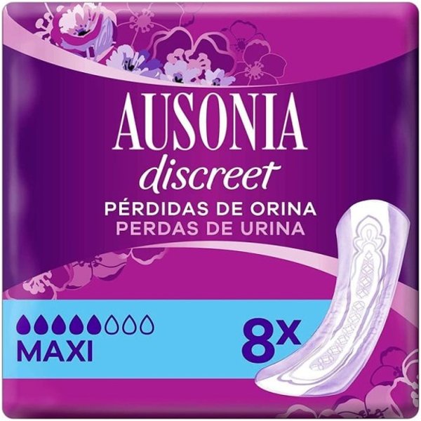 Ausonia Discreet Maxi Absorbente Incontinencia Orina Muy Ligera 8 Ud-image