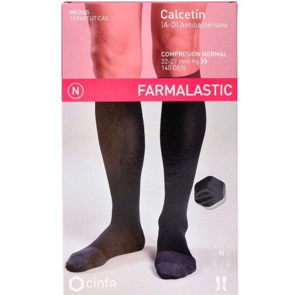Farmalastic CalcetíN Antibacteriano CompresióN Normal Talla Grande 1 Ud-image