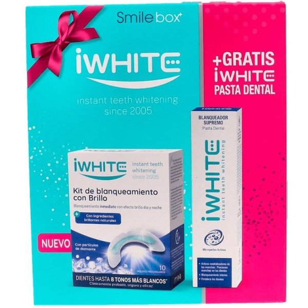 Pack Iwhite Kit Blanqueamiento Con Brillo 10 Moldes + Pasta 75 Ml-image