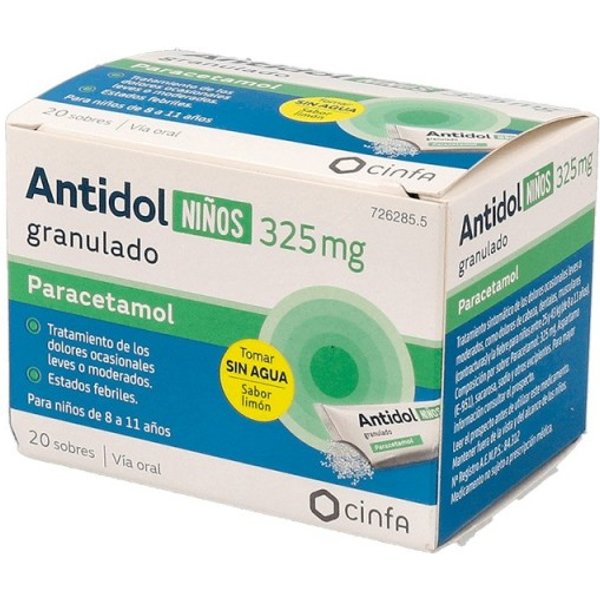 Antidol NiñOs 325 Mg Granulado Oral 20 Sobres-image