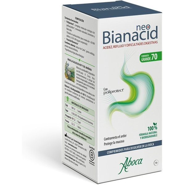 Aboca Neobianacid Acidez Y Reflujo 70 Comprimidos-image