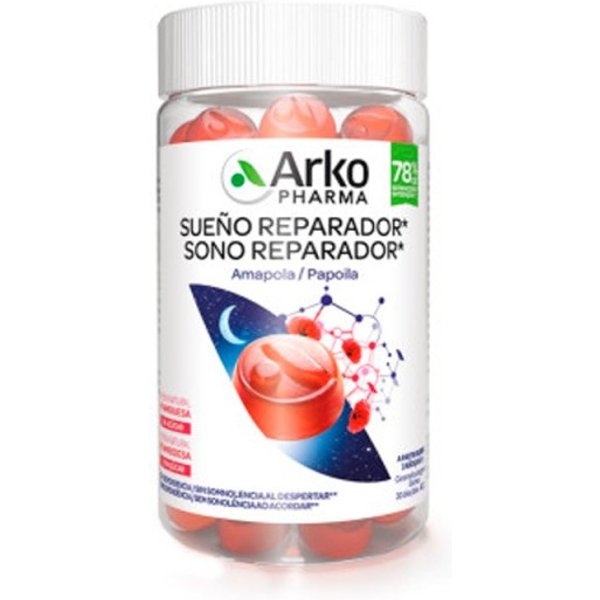 Arkopharma SueñO Reparador Gummies Caramelos De Goma Sabor Frambuesa 60 Ud-image