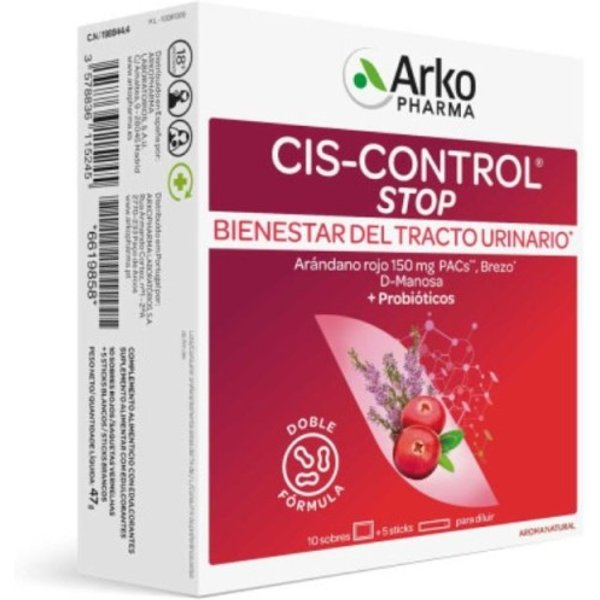 Arkopharma Cis-Control Stop 10 Sobres 4 Gr + 5 Sticks 1,5 Gr-image