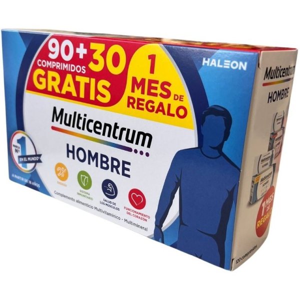 Pack Multicentrum Hombre 90 + 30 Comprimidos Gratis-image