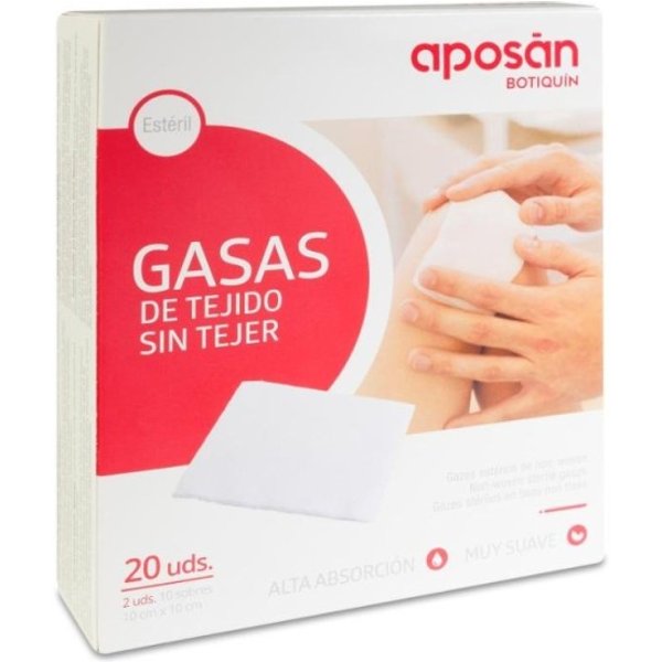 Aposan Gasa Esteril Tejido Sin Tejer Compresas 10 Cm X 10 Cm 10X2 Gasas-image