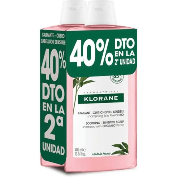Duplo Klorane Champú A La Peonia 2X400 Ml-image