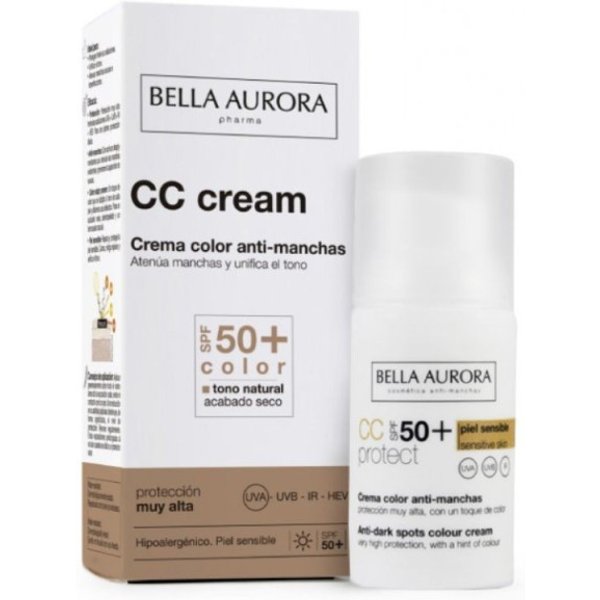 Bella Aurora Crema Color Anti-Manchas Spf 50+ Piel Sensible 30 Ml-image