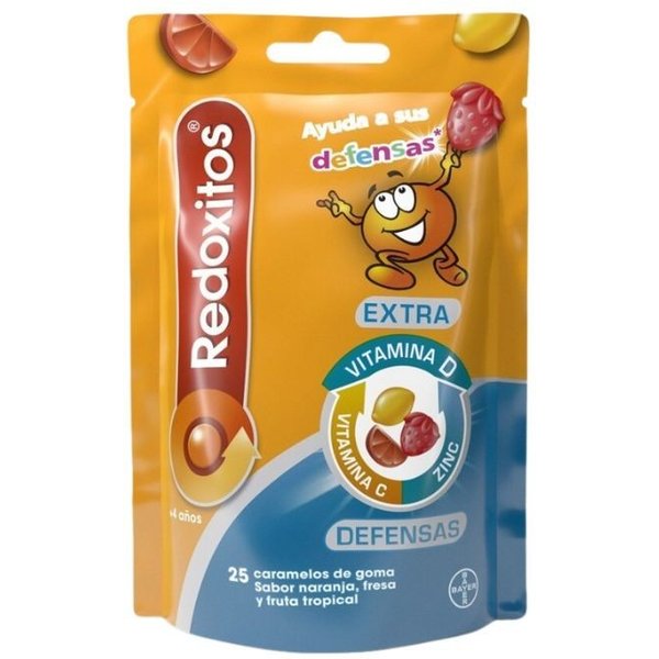 Redoxitos Extra Defensas 25 Gominolas Sabor Naranja, Fresa Y Fruta Tropical-image