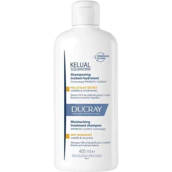 Ducray Kelual Squanorm Champú Tratante Hidratante Caspa Seca 400 Ml-image