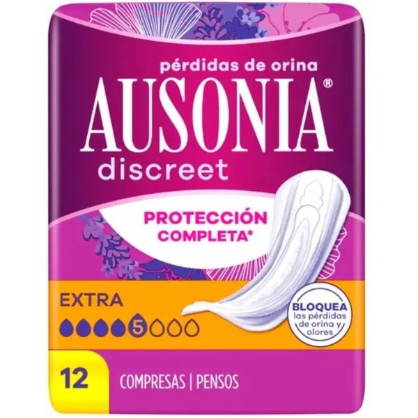 Ausonia Discreet Compresas Para PéRdidas De Orina Para Mujer Extra 12 Ud-image