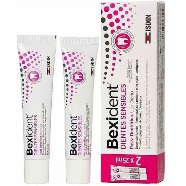 Isdin Bexident Dientes Sensibles Pasta Dentifrica Smile & Go 2X25 Ml-image