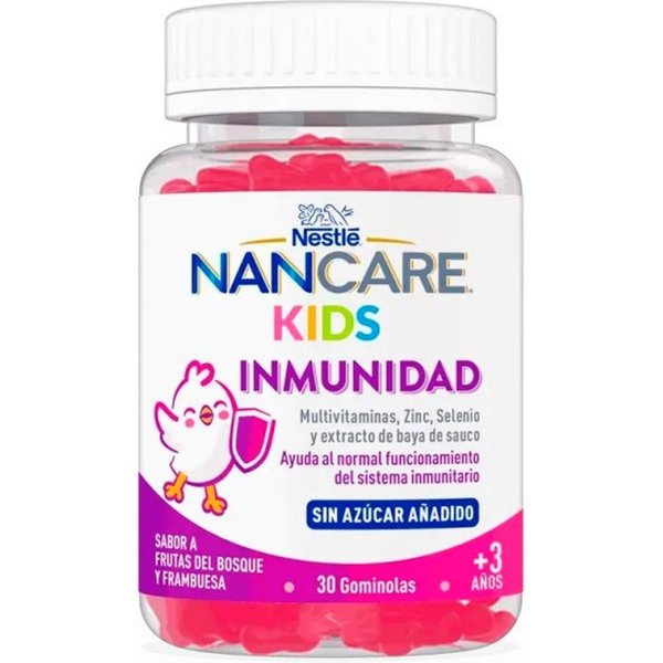 Nancare Kids Inmunidad Sabor A Frutas Del Bosque Y Frambuesa 30 Gominolas-image