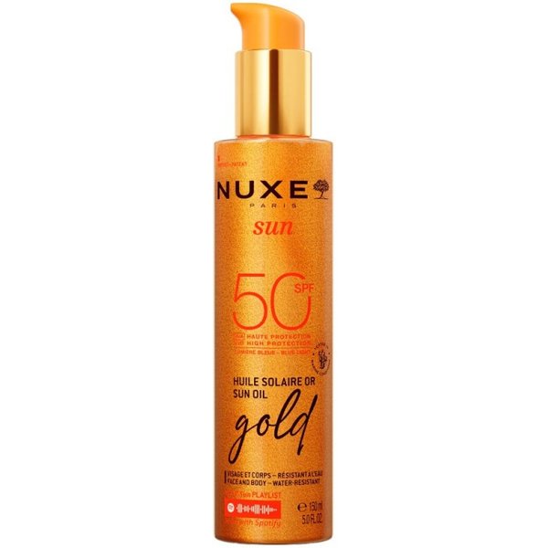 Nuxe Sun Aceite Bronceador Gold Rostro Y Cuerpo Spf 50 150 Ml-image