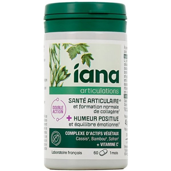 Iana Articulaciones Y Humor Positivo 60 Comprimidos Ranurados-image