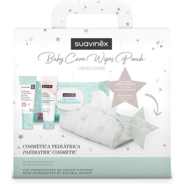 Pack Suavinex Baby Care Wipes Pomada 75 Ml + Crema Facial 50 Ml + Toallitas 60 Uds Color Azul-image