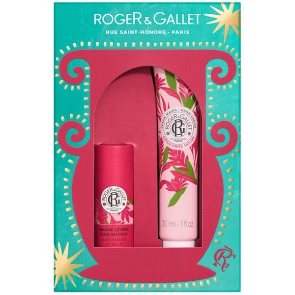 Cofre Roger & Gallet Gingembre Rouge Crema De Manos 30 Ml + BáLsamo Labial Sublimador 3,5 G-image