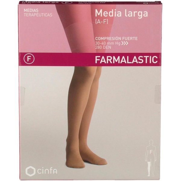 Farmalastic Media Larga CompresióN Fuerte Beige Grande 1 Media-image