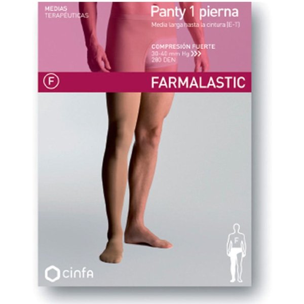 Farmalastic Panty CompresióN Fuerte Pierna Derecha Beige Grande-image