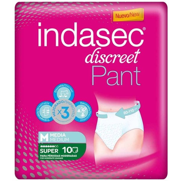 Indasec Discreet Pant Super Media 10 U-image