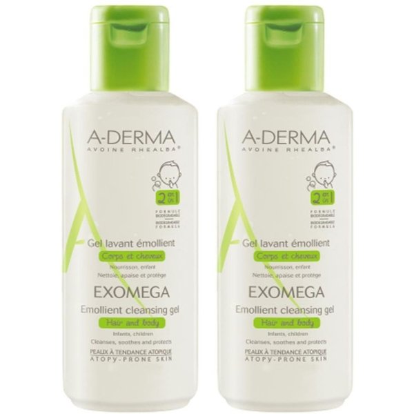 Duplo Aderma Exomega Gel Limpiador Emoliente 2X500 Ml-image
