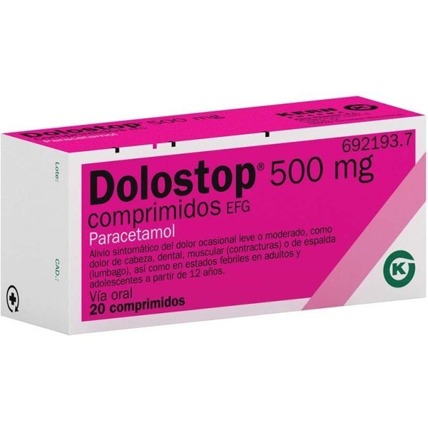 Dolostop 500 Mg 20 Comprimidos-image
