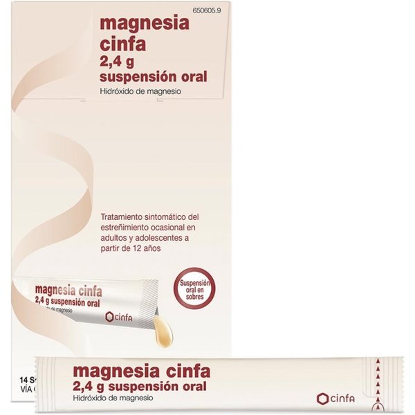 Magnesia Cinfa 2,4 Gr 14 Sobres-image